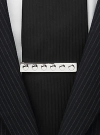 Silver Building Block Tie Bar