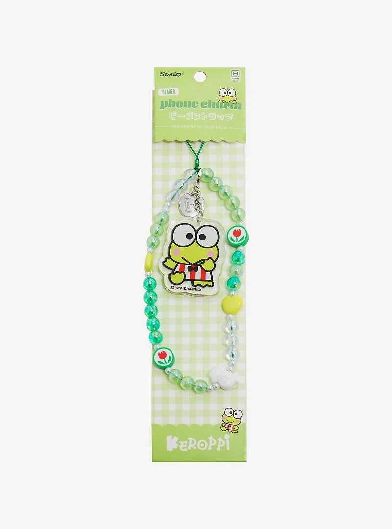 Sanrio Keroppi Beaded Phone Wristlet