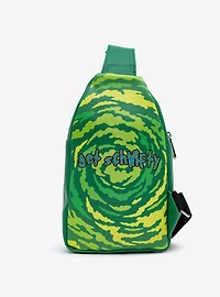 Rick & Morty Get Schwifty Portal Pose Crossbody Bag