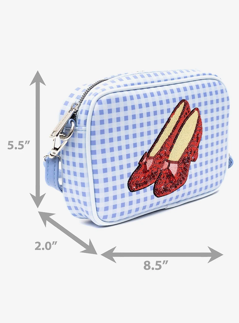 The Wizard of Oz Dorothy Sequined Ruby Slippers Crossbody Bag