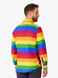 Rainbow Button-Up Shirt