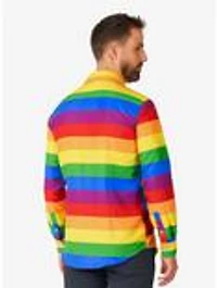 Rainbow Button-Up Shirt