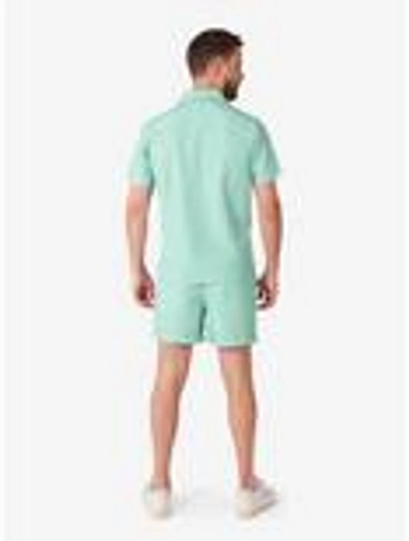 Magic Mint Summer Button-Up Shirt and Short