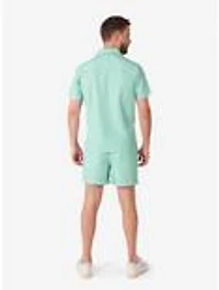 Magic Mint Summer Button-Up Shirt and Short