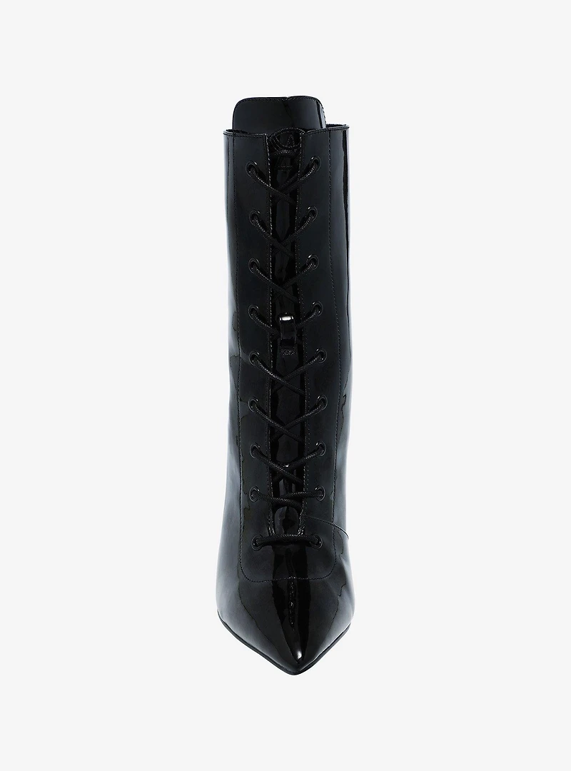 Strange Cvlt Black Victoria Heel Boots