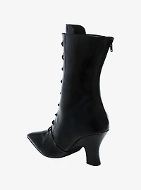 Strange Cvlt Black Victoria Heel Boots