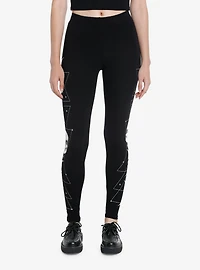 Skull Moon Phase Leggings