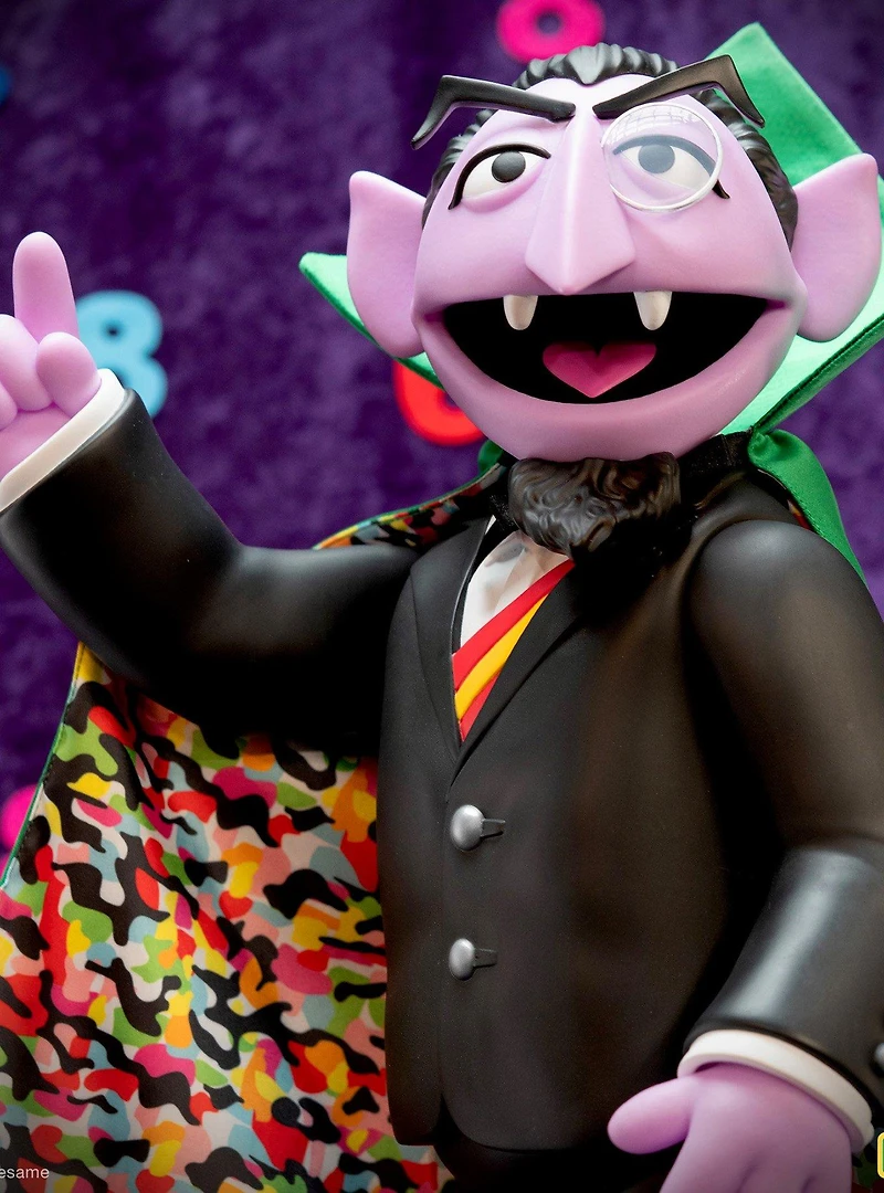 Super7 Sesame Street Supersize Count von Count Vinyl Figure
