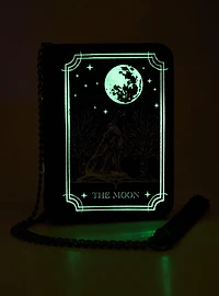 Cosmic Aura Wolf Moon Glow-In-The-Dark Tarot Crossbody Bag