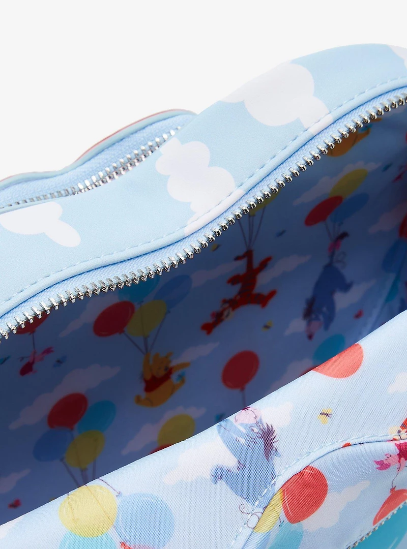 Loungefly Disney Winnie the Pooh Clouds Heart-Shaped Crossbody Bag
