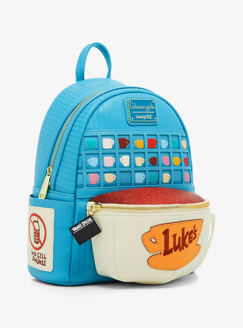 Loungefly Gilmore Girls Luke's Diner Coffee Cup Mini Backpack