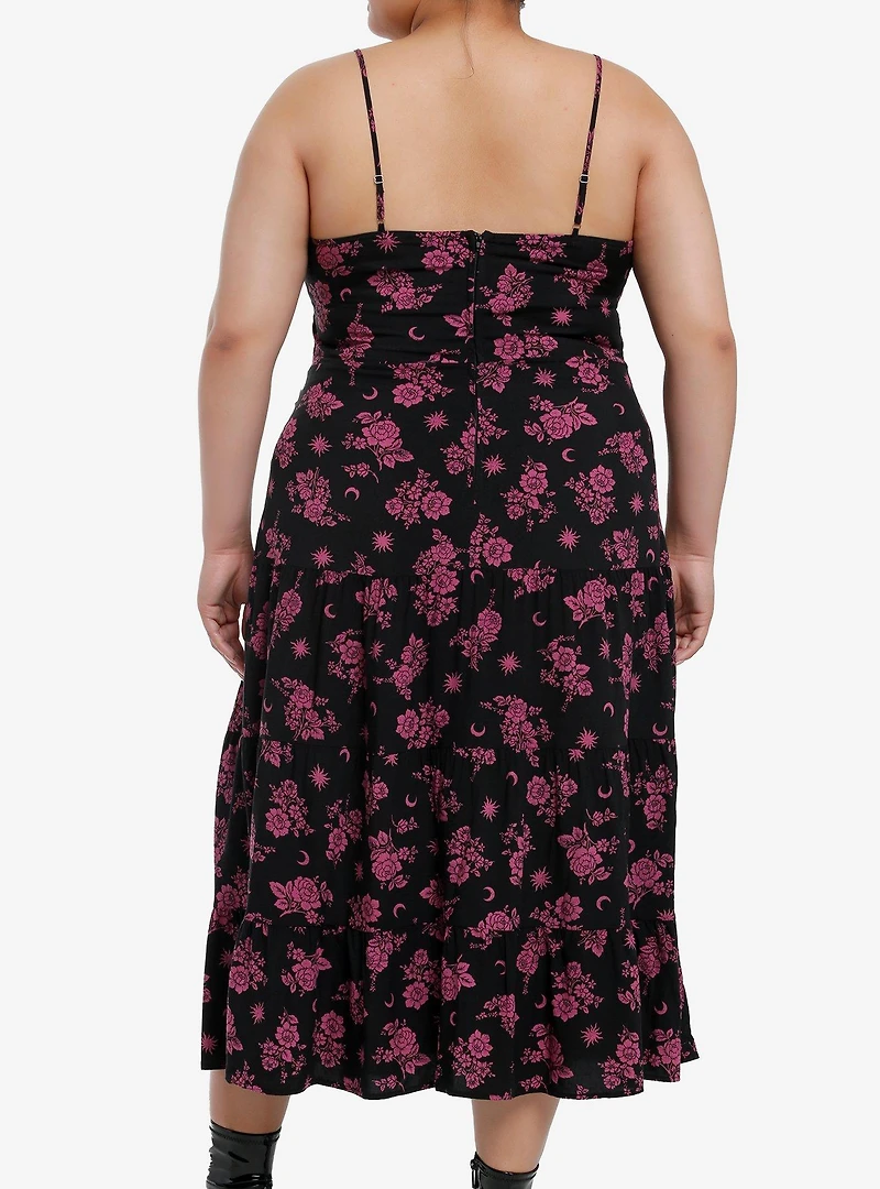 Daisy Street Purple Floral Cami Dress Plus Size