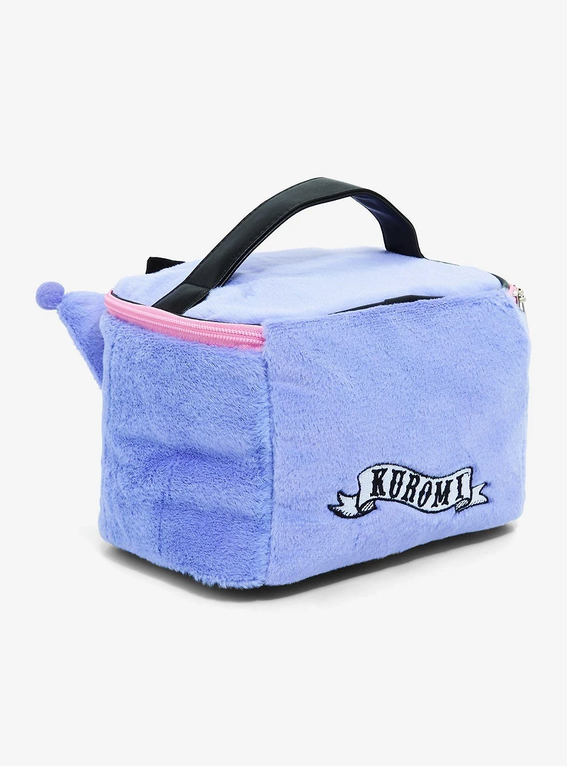 Sanrio Kuromi Faux Fur Figural Cosmetic Case - BoxLunch Exclusive