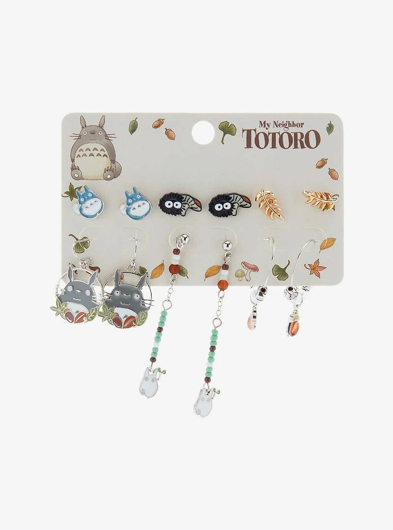 Studio Ghibli My Neighbor Totoro Fall Characters Earring Set