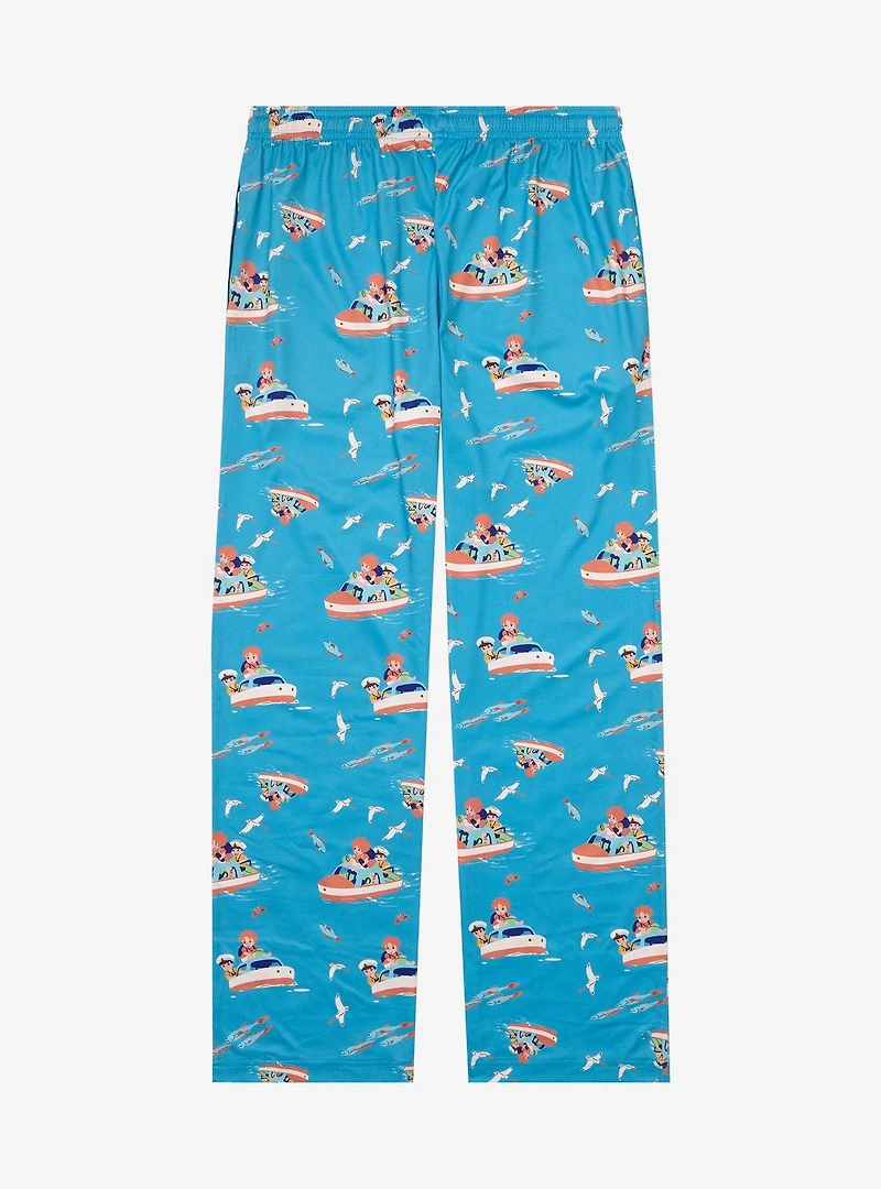 Studio Ghibli Ponyo Scenic Boat Allover Print Sleep Pants - BoxLunch Exclusive
