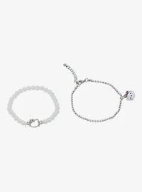 Hello Kitty Bling Pearl Bracelet Set