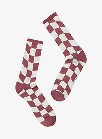 Harry Potter Gryffindor Crest Checkered Crew Socks - BoxLunch Exclusive