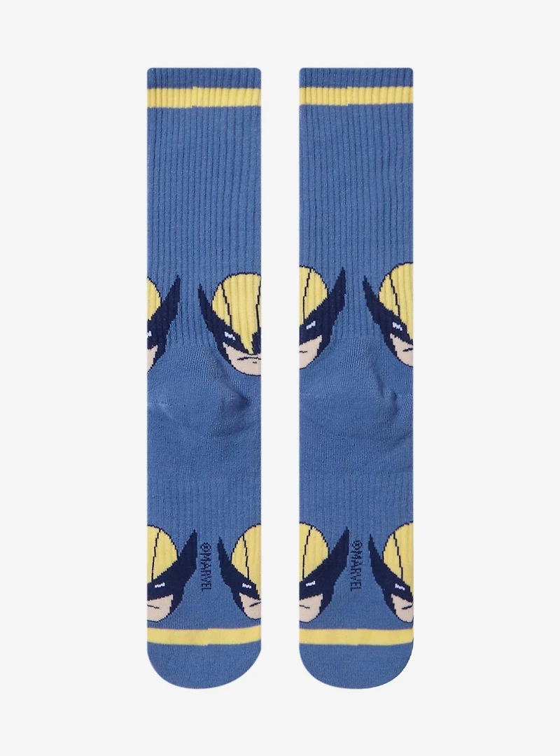 Marvel X-Men Wolverine Allover Print Crew Socks