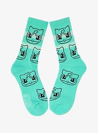 Pokémon Bulbasaur Striped Allover Print Crew Socks - BoxLunch Exclusive