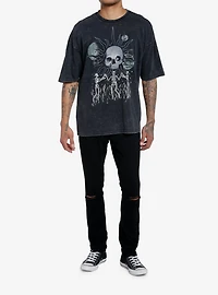 Skeleton Dancing Oversized T-Shirt