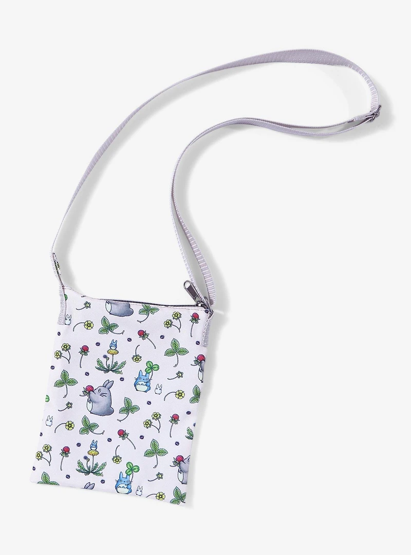 Studio Ghibli My Neighbor Totoro Floral Passport Crossbody Bag