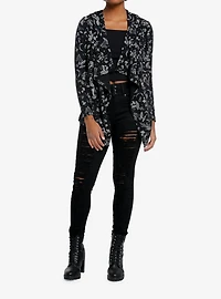 Thorn & Fable Dark Mushrooms Hooded Girls Cardigan