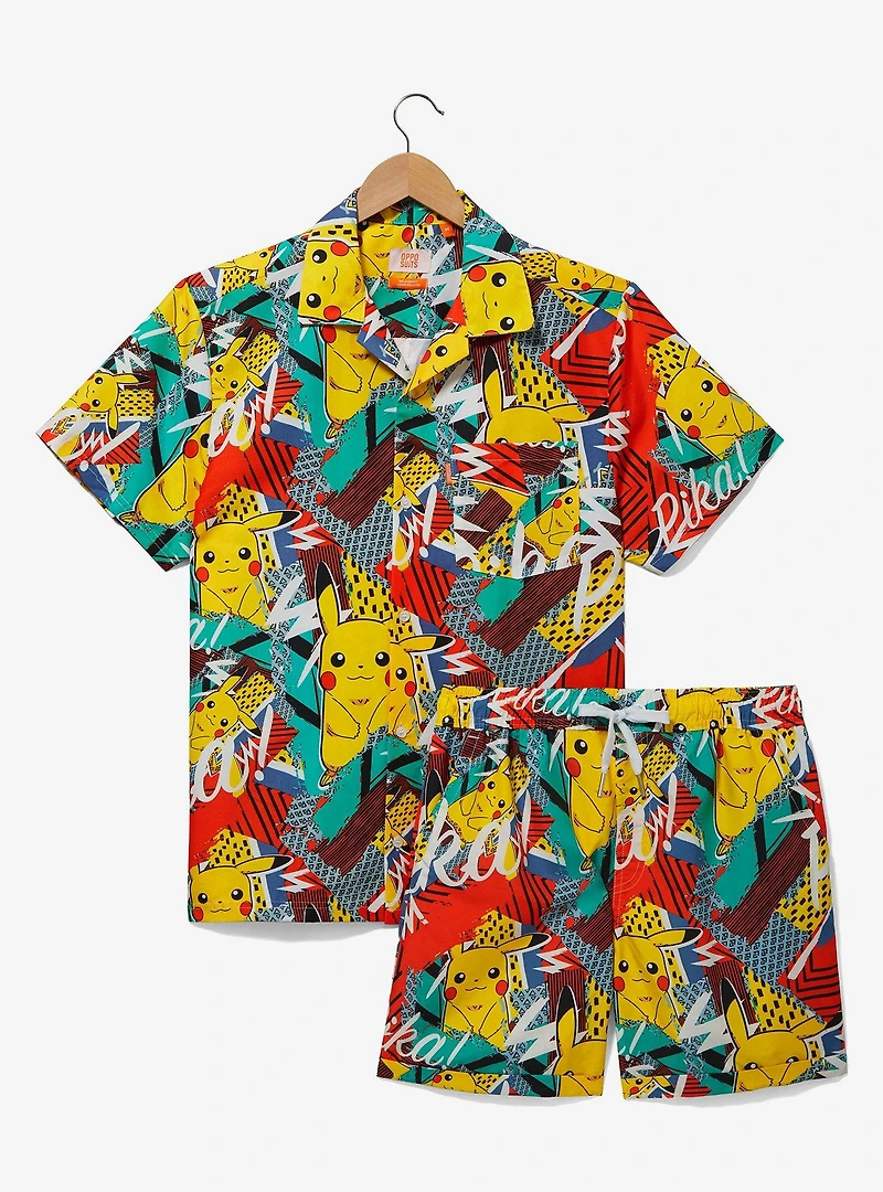 OppoSuits Pokémon Pikachu Patterned Allover Print Woven Button-Up Top - BoxLunch Exclusive