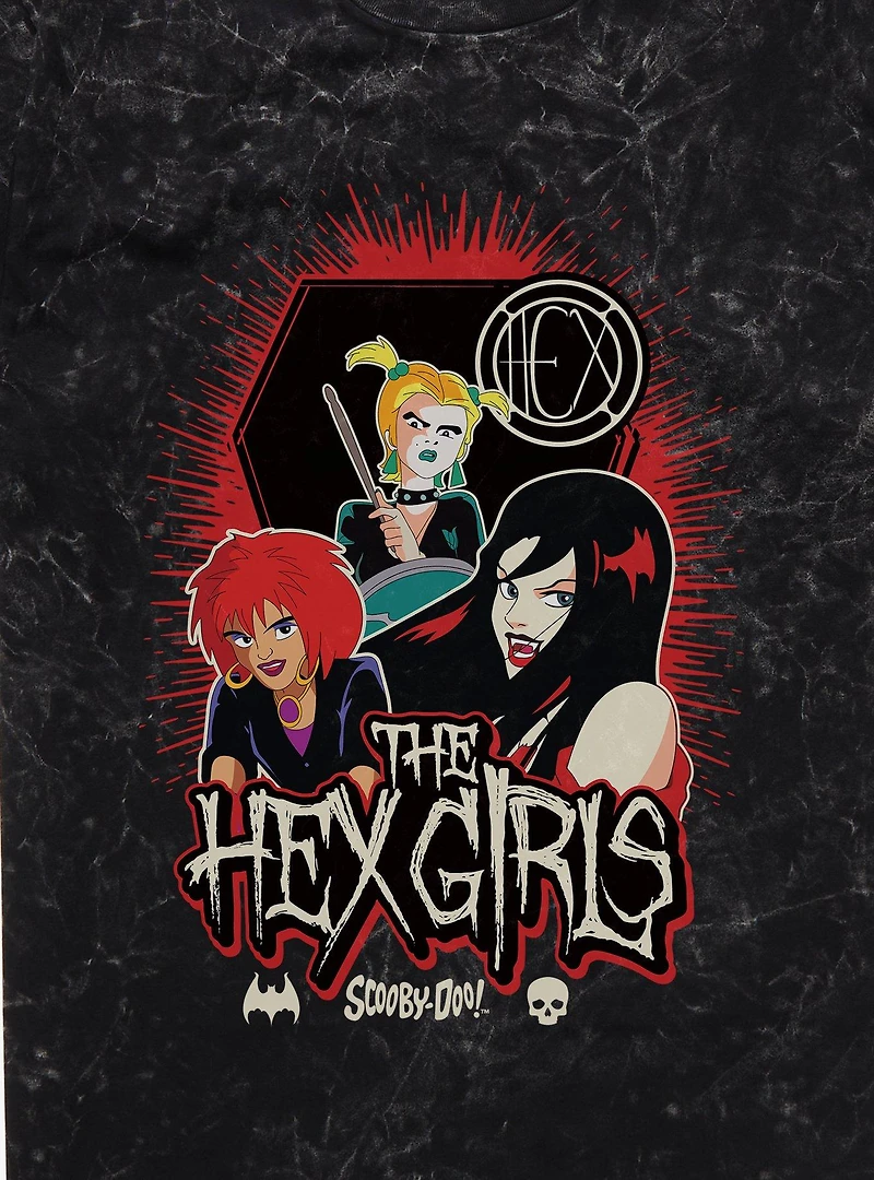 Scooby-Doo The Hex Girls Coffin Logo Mineral Wash T-Shirt