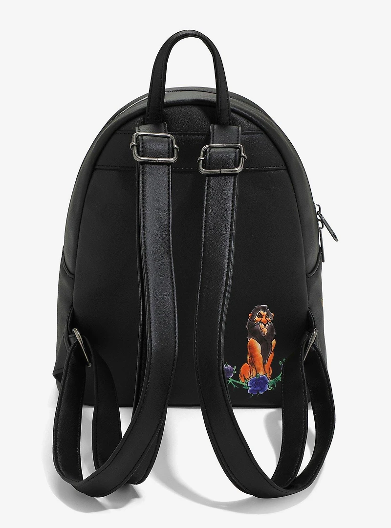 Loungefly Disney Villains Dark Flowers Mini Backpack