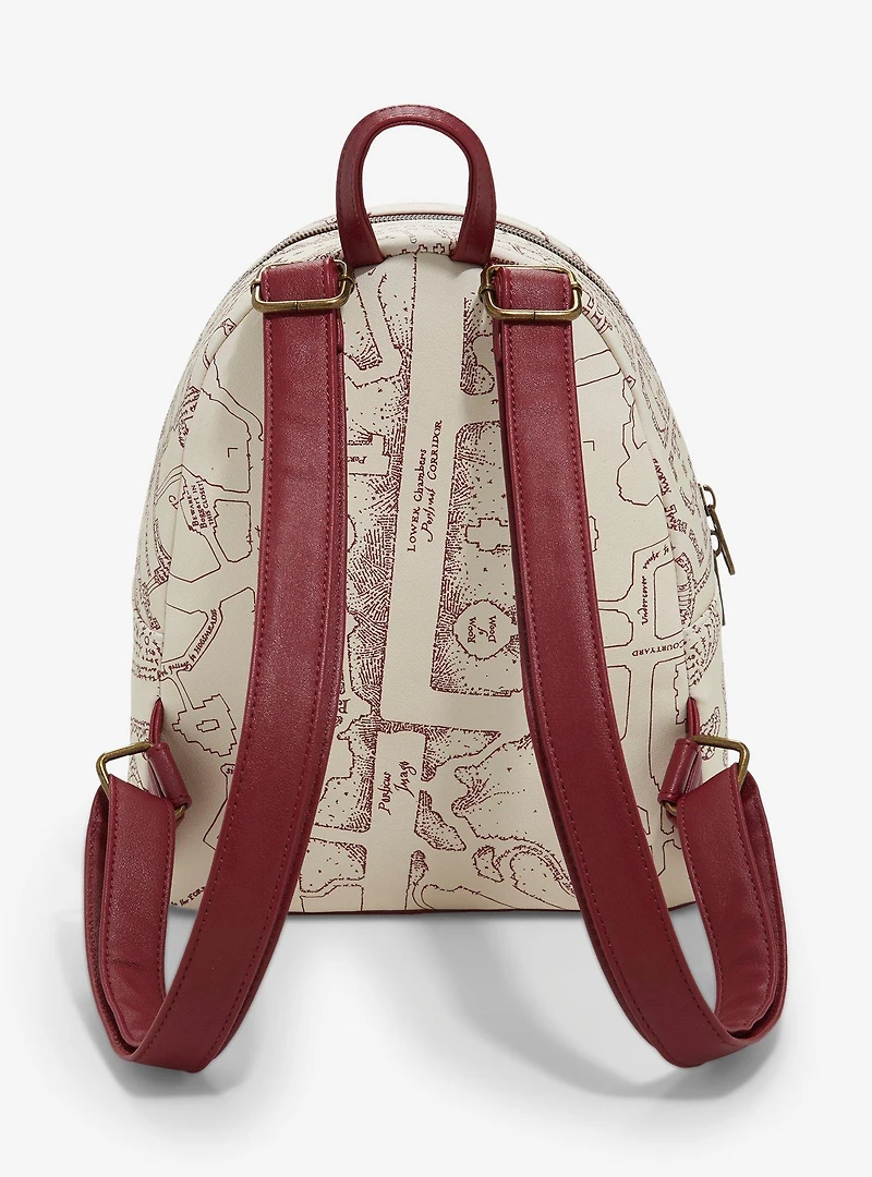 Loungefly Harry Potter Maroon Marauder's Map Mini Backpack