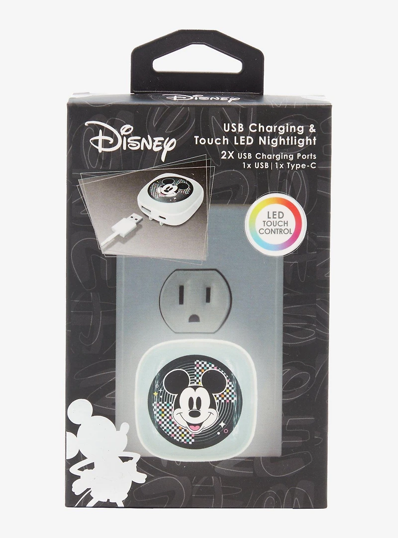 Disney Mickey Mouse USB Charging & Touch LED Nightlight