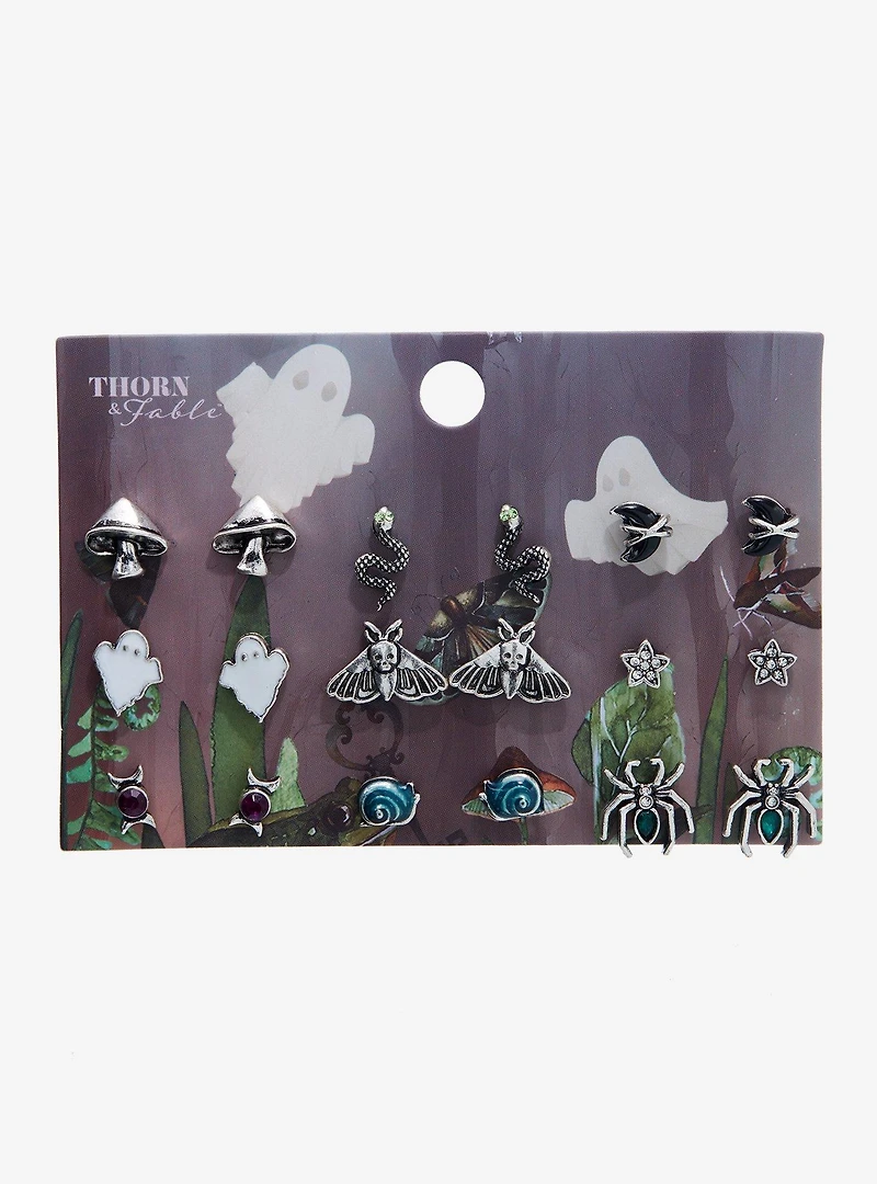 Thorn & Fable Ghost Forest Stud Earring Set