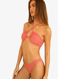 Dippin' Daisy's Amalfi Swim Top Hawaiian Sun Pink Ribbed