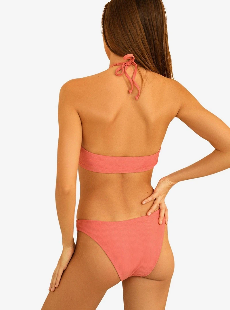 Dippin' Daisy's Amalfi Swim Top Hawaiian Sun Pink Ribbed