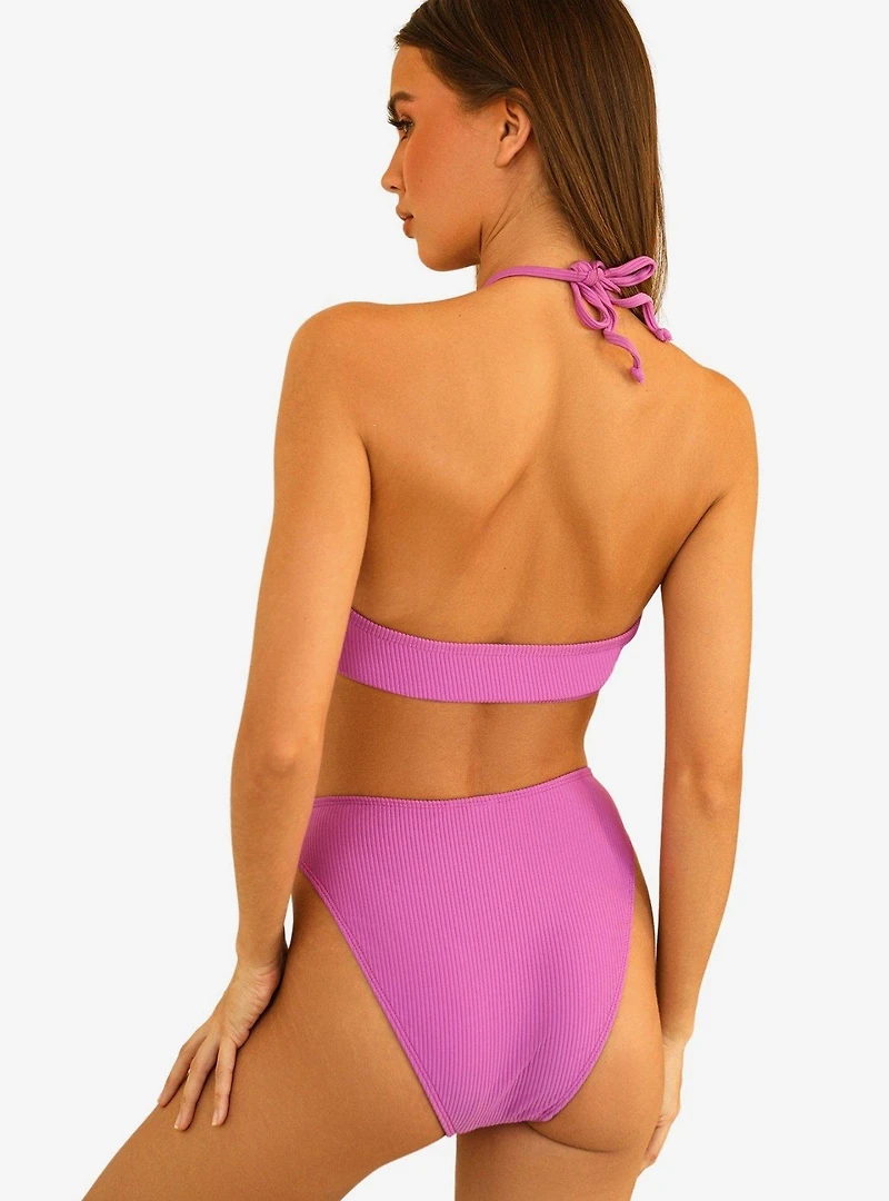 Dippin' Daisy's Seashore Swim Bottom Vivid Violet Ribbed