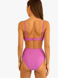 Dippin' Daisy's Balboa Swim Bottom Vivid Violet Ribbed
