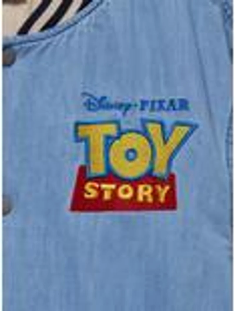 Disney Pixar Toy Story Buzz & Woody Denim Bomber Jacket - BoxLunch Exclusive