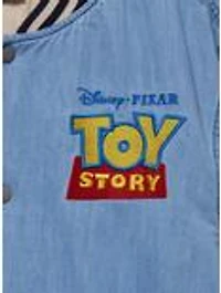 Disney Pixar Toy Story Buzz & Woody Denim Bomber Jacket - BoxLunch Exclusive