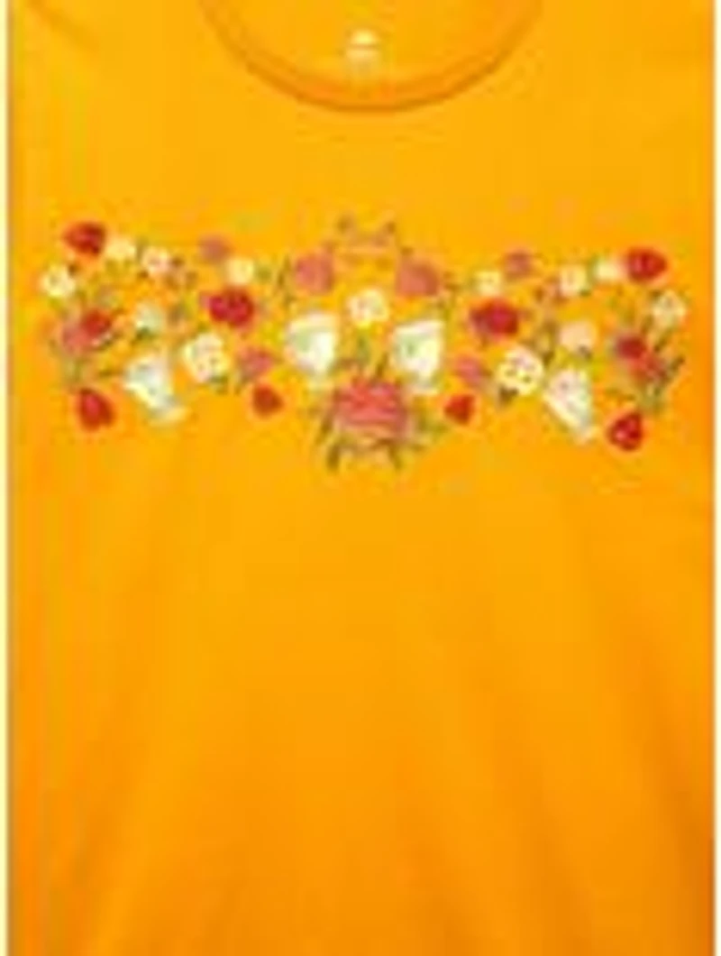 Disney Beauty and the Beast Chip Floral Women's Plus T-Shirt - BoxLunch Exclusive