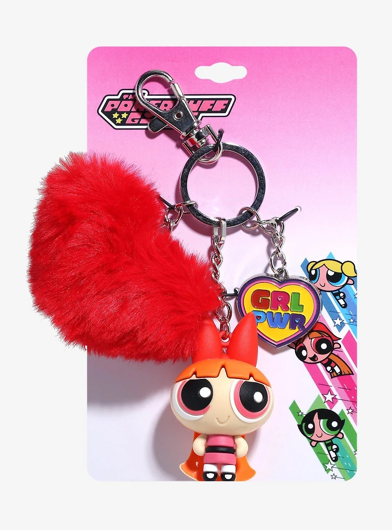 The Powerpuff Girls Blossom Pom Pom Multi Charm Keychain