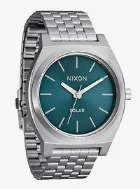 Nixon Time Teller Solar Silver x Dusty Blue Sunray Watch