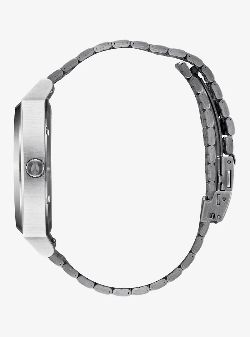 Nixon Time Teller Solar Silver x Dusty Blue Sunray Watch