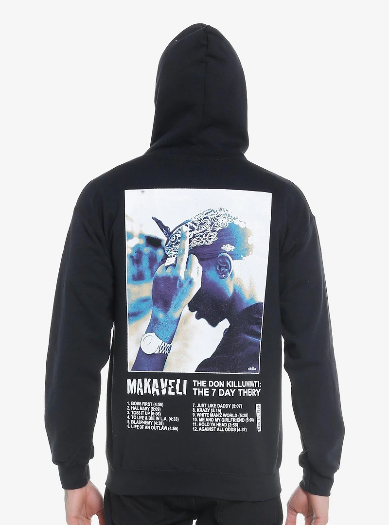 Tupac The Don Killuminati: The 7 Day Theory Tracklist Hoodie