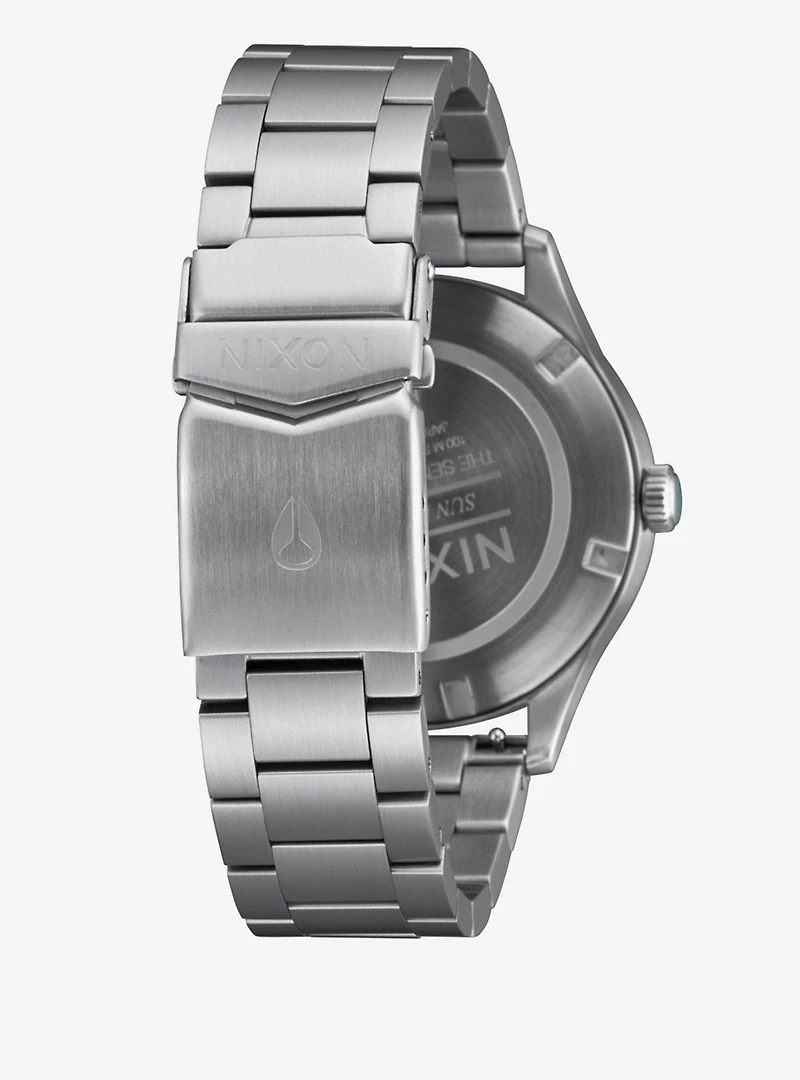 Nixon Sentry Solar Stainless Steel Silver x Jasper Watch
