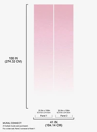Pink Aura Ombre Peel & Stick Wallpaper Mural