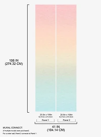 Rainbow Aura Ombre Peel & Stick Wallpaper Mural