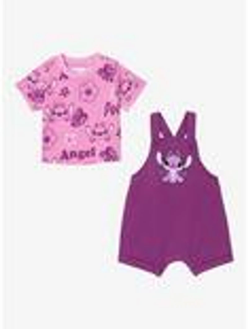 Disney Lilo & Stitch Angel Infant T-Shirt and Overall Set - BoxLunch Exclusive