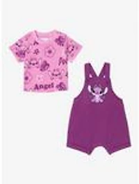 Disney Lilo & Stitch Angel Infant T-Shirt and Overall Set - BoxLunch Exclusive