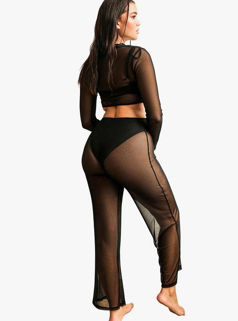 Dippin' Daisy's That Girl Mesh Swim Pants Cover-Up Black