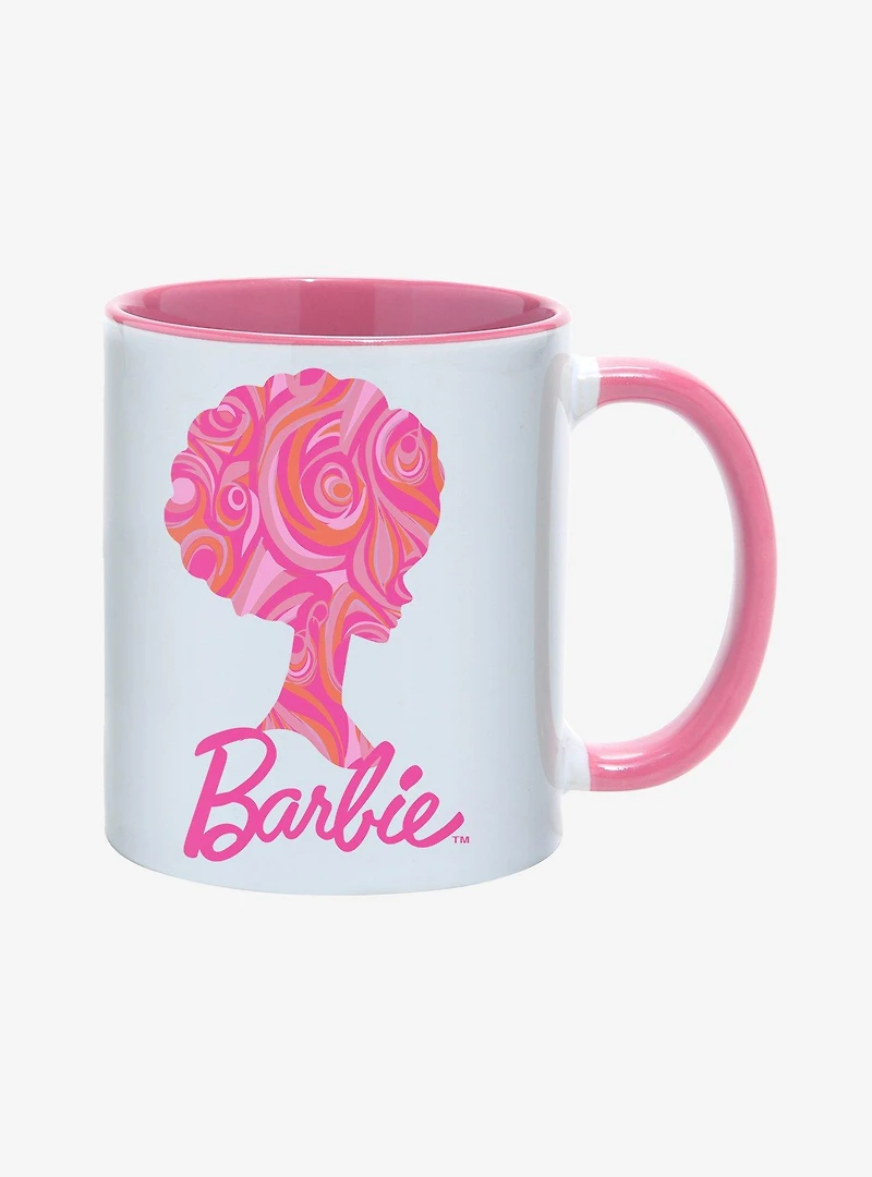 Barbie Retro Swirl Silhouette Mug